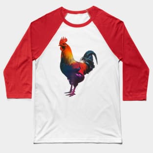 Rainbow Chicken Baseball T-Shirt